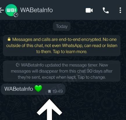 WhatsApp'tan Yeni Özellik: Saklanan Mesajlar