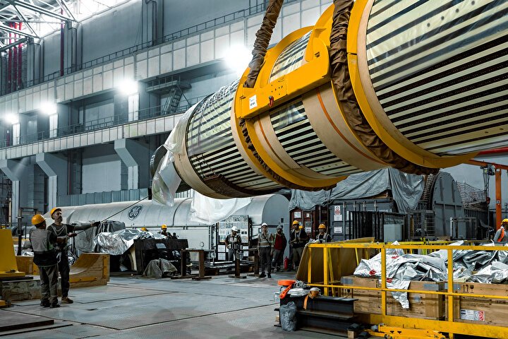 Akkuyu Nükleer Güç Santrali'nde Rotorun Başarıyla Yerleştirilmesi