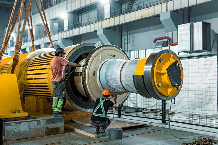 Akkuyu Nükleer Güç Santrali'nde Rotorun Başarıyla Yerleştirilmesi