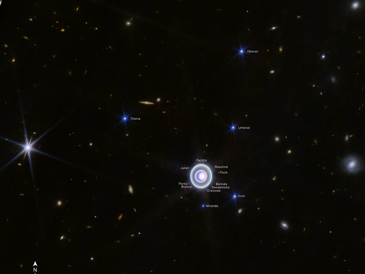 James Webb Uzay Teleskobu'nun Uranüs Görüntüleri