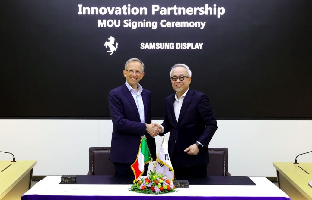 Samsung Display ve Ferrari'den Stratejik Ortaklık