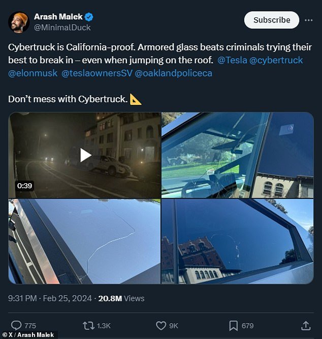 Kaliforniya'da Bir Araba Hırsızının Tesla Cybertruck Macerası