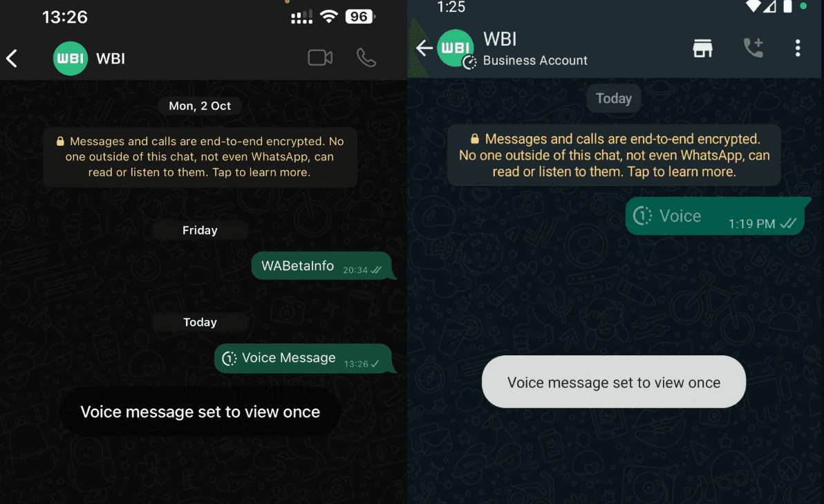 WhatsApp'ta Kendi Kendini Silen Sesli Mesaj Özelliği Tanıtıldı