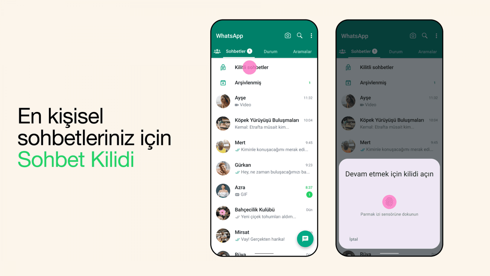 WhatsApp'tan Yeni Gizlilik Özelliği: Sohbet Kilidi