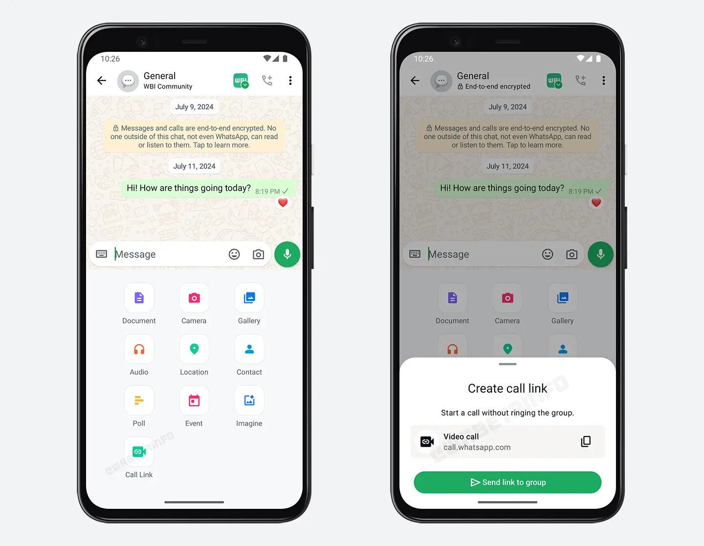 WhatsApp'tan Yeni Özellik: Grup Aramaları için Bağlantı Oluşturma